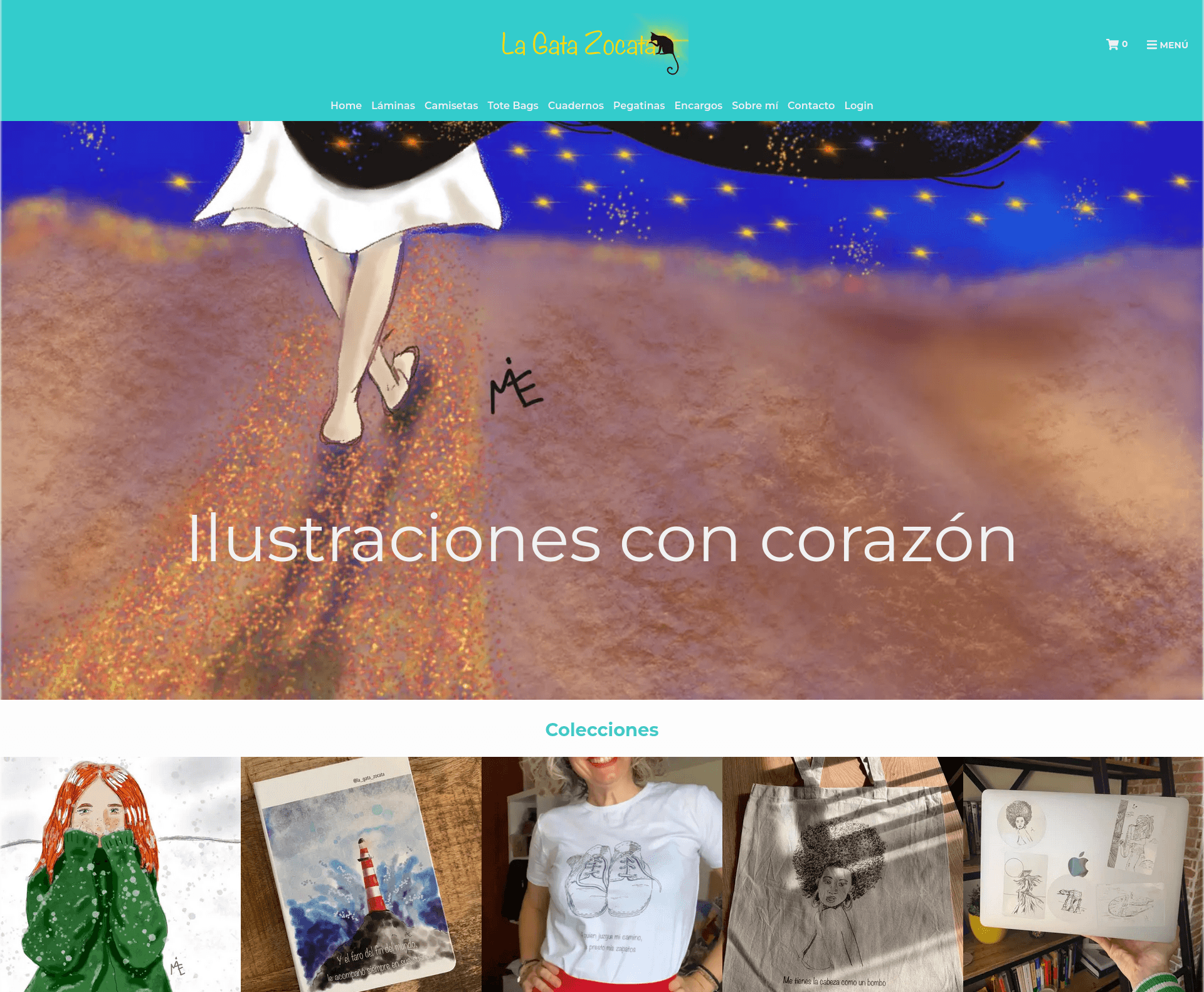 Tienda online La Gata Zocata creada con jShop.